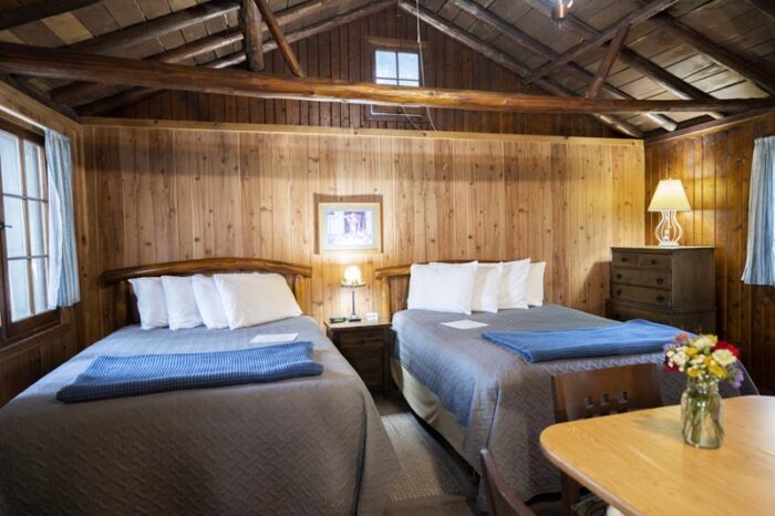 Cedar Log Cabin two Queen Beds