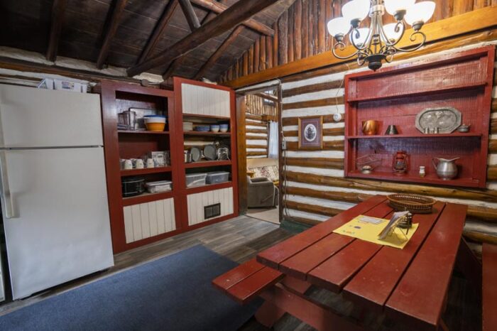 Spruce Log Cabin Kitchen
