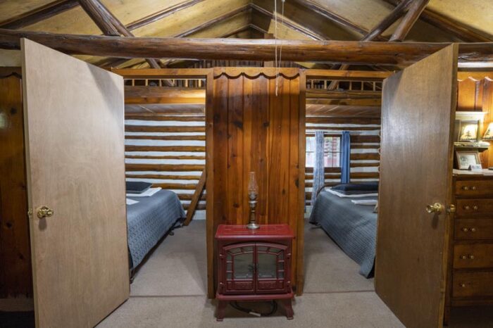 Spruce Log Cabin Bedrooms